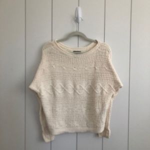 Abercrombie & Fitch White Knit Sweater